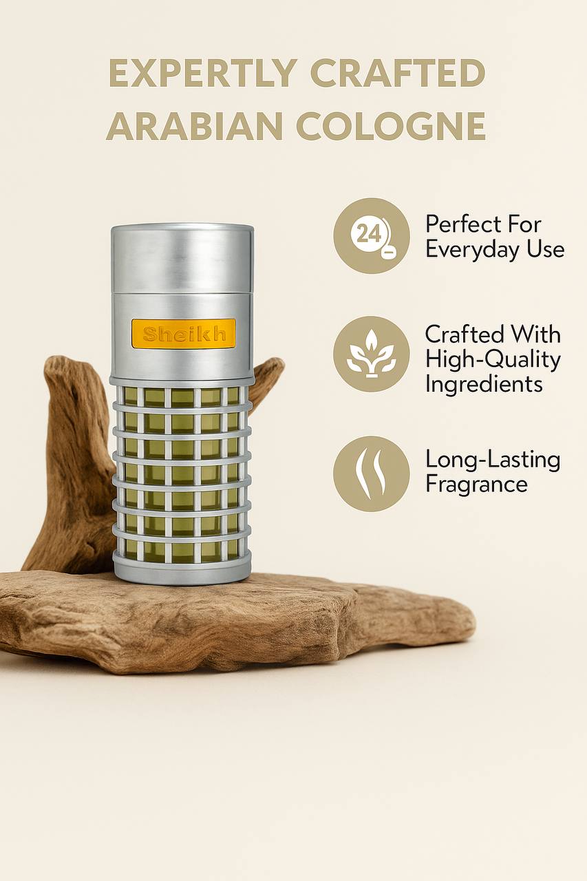 Al Haramain Sheikh – Luxury Long-Lasting Arabian Cologne for Men - 2.9 oz