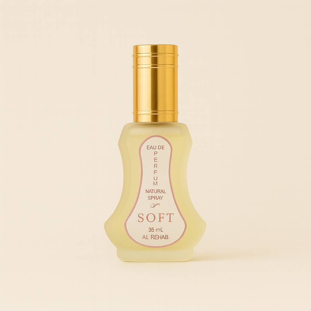 Al Rehab Soft β Delicate Floral Vanilla Musk Perfume | 35ml Eau de Parfum(1.15 fl oz)