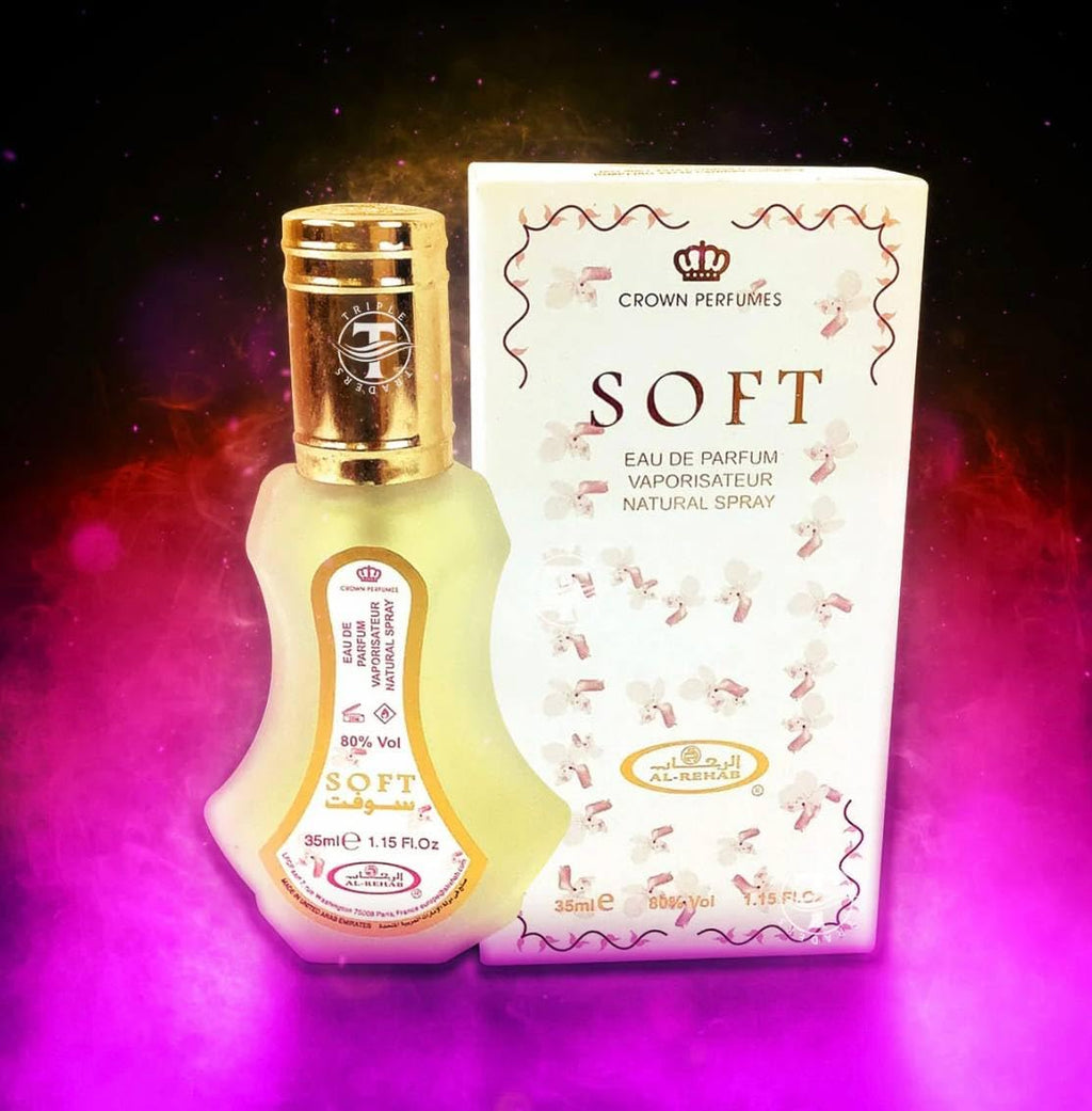 Soft Eau De Natural Perfume Spray for Women – Long-Lasting Arabic Fragrance – 35ml (1.15 fl oz)