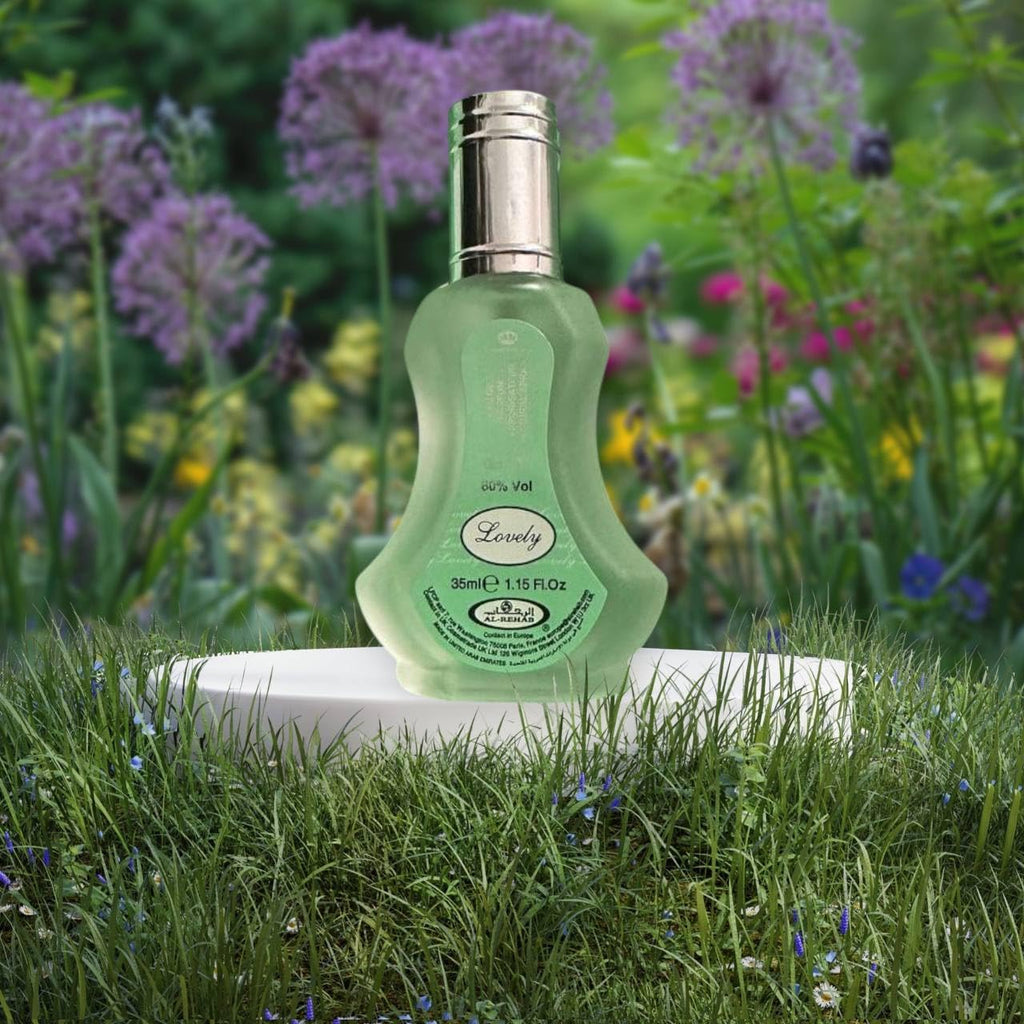 Al Rehab Lovely Perfume – 35ml Long-Lasting Spray – Floral & Musky Arabic Fragrance for Women & Men