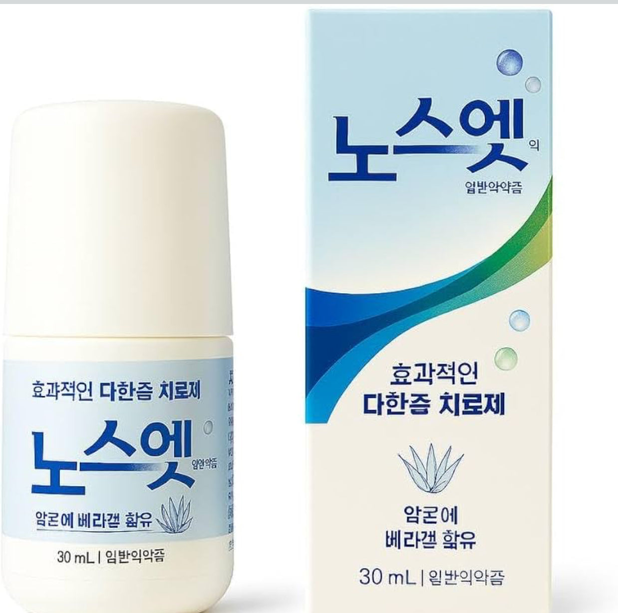 Antiperspirant Roll - On - Korean Sweat Blocker for Sensitive Skin  with Aloe, Long Lasting Sweat Control, 30 ml".