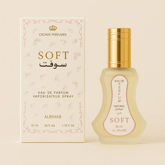 Al Rehab Soft – Delicate Floral Vanilla Musk Perfume | 35ml Eau de Parfum(1.15 fl oz)